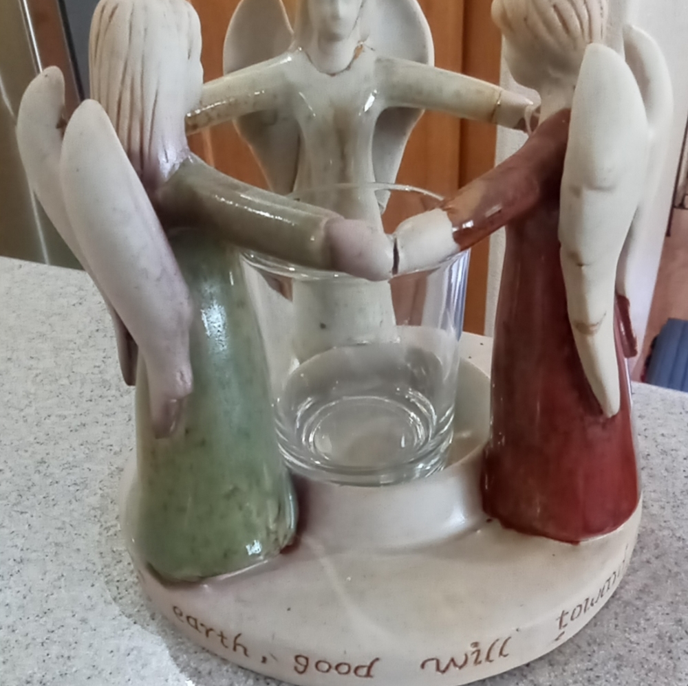 Home Interiors Roma Downy Angel Tea Light Holder - Picture 2 of 5